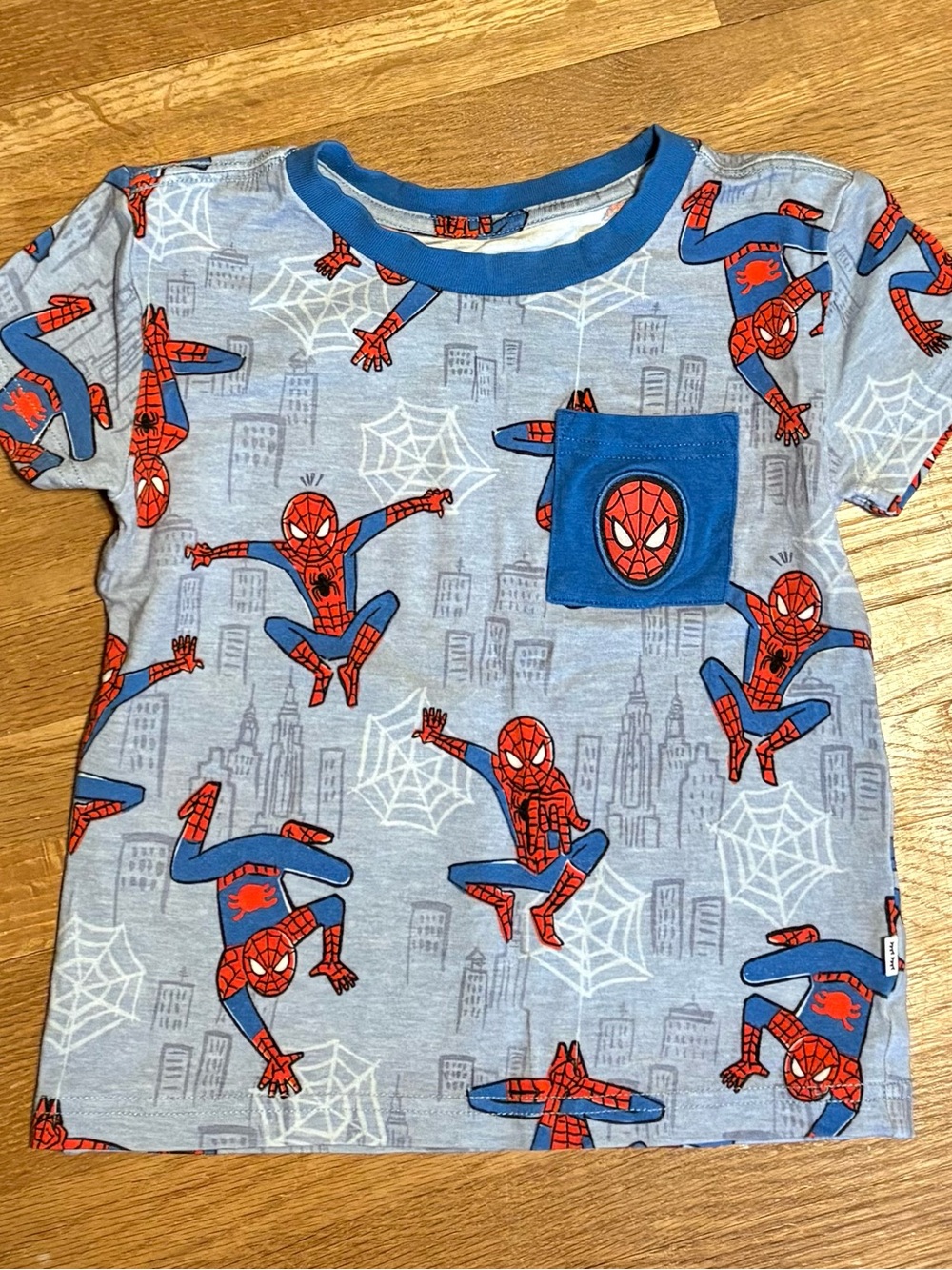 EUC little sleepies Spider-Man Tee 2T